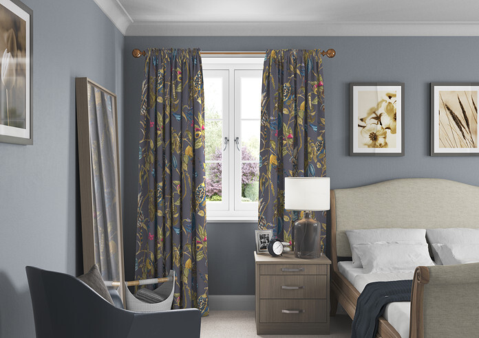 Kensington, Navy - Made to Measure Curtains - Image 5